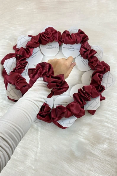 Bordo Hediyelik Toka, Kına Gecesi Nedime Bride Bekarlığa Veda Parti Nişan Düğün Sünnet, 10 Adet - Resim 3