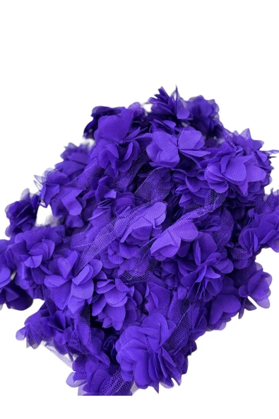 Lazer Kesim Gül Süsleme Paketleme Malzemesi Organze Kumaş Yapay Çiçekler 117 Adet