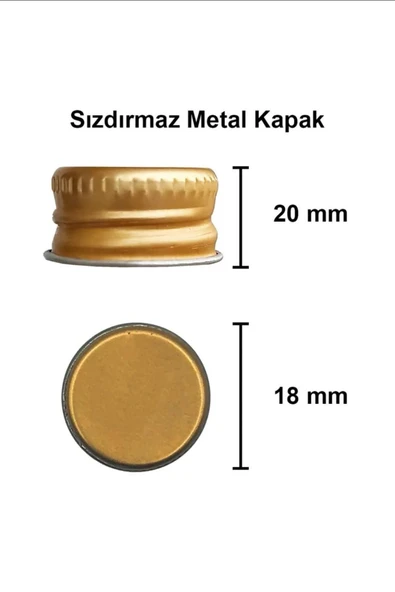 BUTİK CENTER 50 ml Şeffaf 50 Cc Kolonya Koku Hediyelik Beyaz Cam Şişe 6 Adet - Resim 3