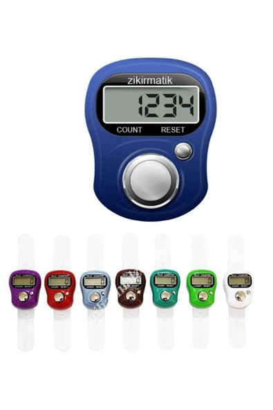 Yüzük Zikirmatik Çift Fonksiyonlu Elektronik Adımsayar Karışık Renk 1 Adet - 2
