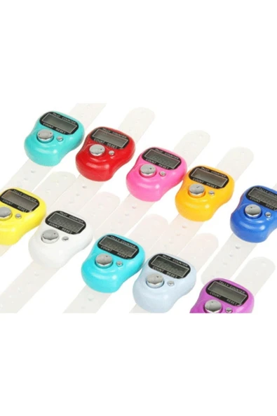 Zikirmatik Parmak Yüzük Zikirmatik Bas Say Reset Tuşlu Ekranlı Salavat Zikir Sayacı 5 Adet - 3