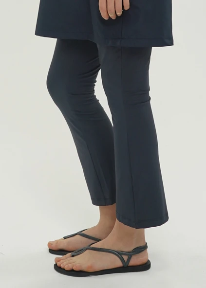 Kapalı Mayo- Likra Tek Pantalon- Lacivert