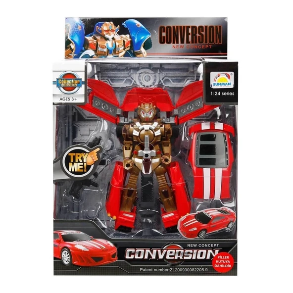 Nessiworld 1:24 Sesli ve Işıklı Dönüşebilen Robot 22 cm - 4