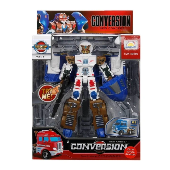 Nessiworld 1:24 Sesli ve Işıklı Dönüşebilen Robot 22 cm - 5