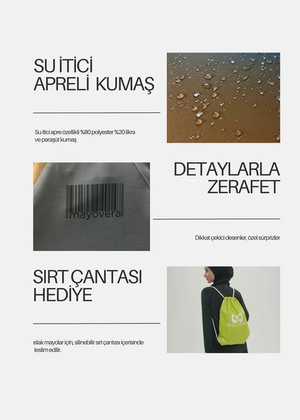 Kapalı Mayo Üstü - Spor Ombreli - 5