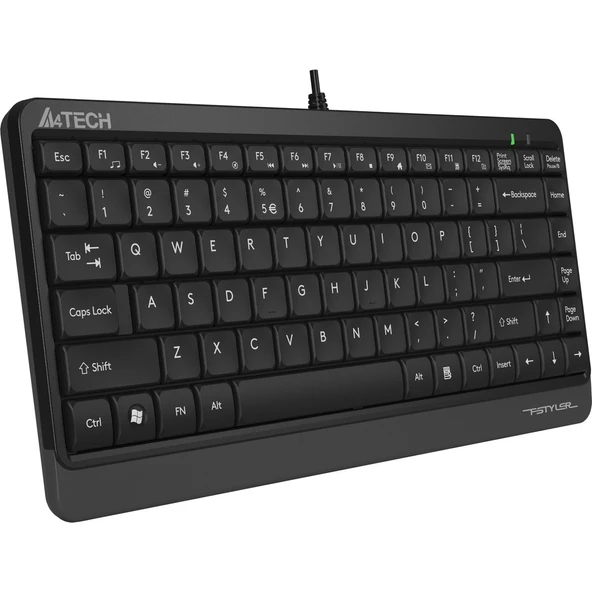 A4 TECH FK11 SLIM Q KLAVYE USB GRİ - 3