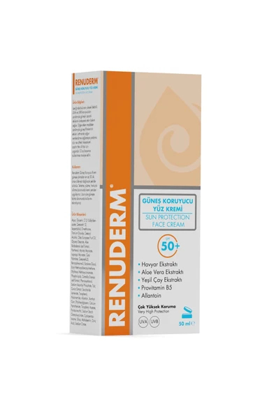 Renuderm Güneş Korumalı Nemlendirici Yüz Kremi SPF 50+