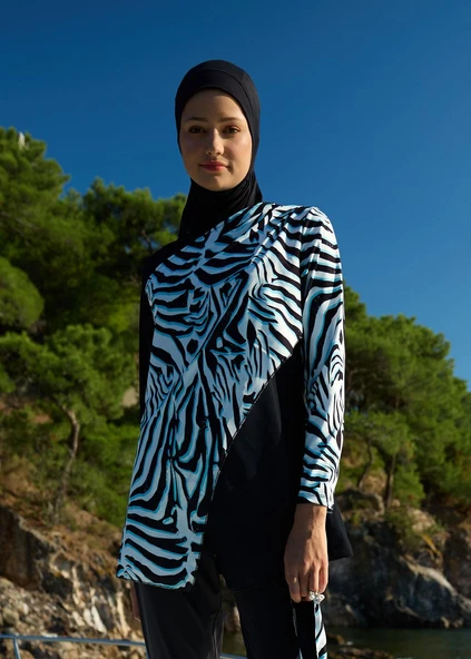 Tesettür Mayo Üstü- Zebra - Resim 3