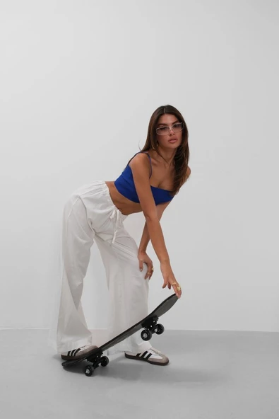 İnce Askılı Crop Top - 4