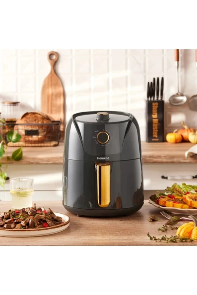 HOMEND Airfryday 2505h 8 Farklı Programlı, 4,3 Litre Airfryer Antrasit - 2