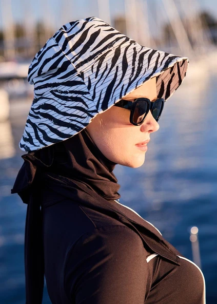 Zebra Kumaş Şapka - 2