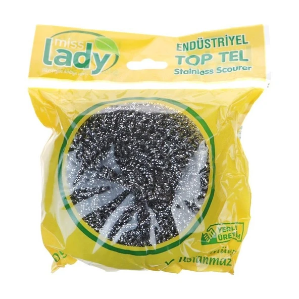 Miss Lady Endüstriyel Büyük Boy Bulaşık Teli / Ovma Teli / Toptel - 1 Adet