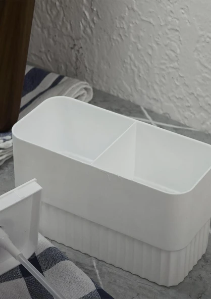 Çift Hazneli Sıvı Sabunluk - Plastik Mutfak Sabunluğu - 1 Litre - 4