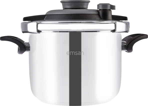 Emsan Vera Düdüklü Tencere Seti 4+6 Lt Siyah - Resim 3