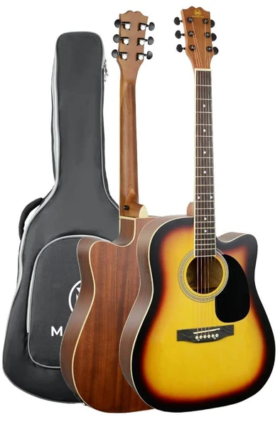 Maxword MCG-650SB Yüksek Kaliteli Ağaç Akustik Gitar Full Set - 2