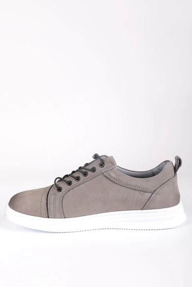 VARMENPELLE NUBUK CASUAL ERKEK AYAKKABI GRİ - 5