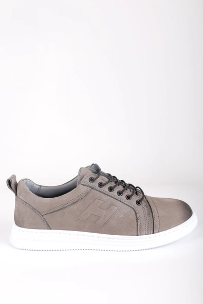 VARMENPELLE NUBUK CASUAL ERKEK AYAKKABI GRİ - 3