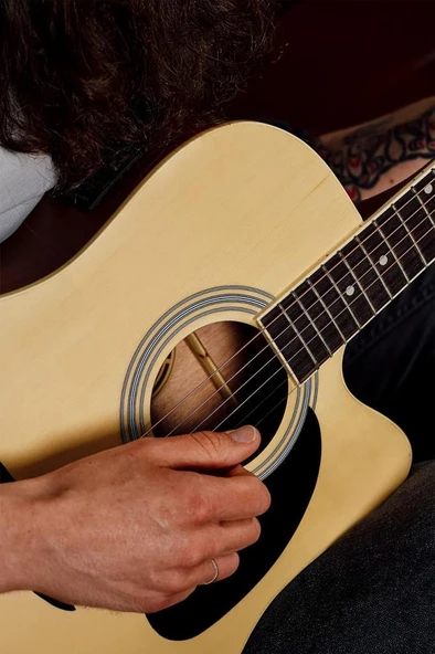 Maxword MCG-750NT Yüksek Kaliteli Ağaç Ekolayzerli Elektro Akustik Gitar Full Set - 5