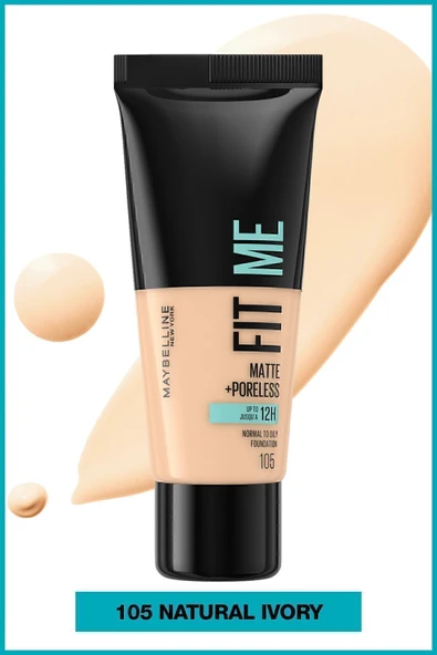 MAYBELLINE FONDÖTEN FIT ME MATTE PORELESS-105 - 2