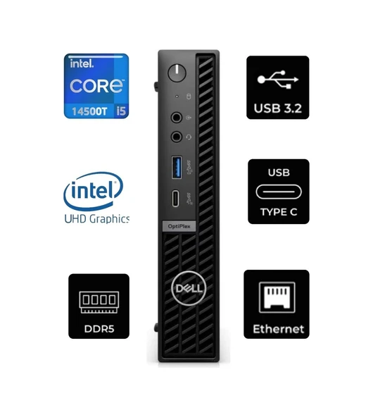 Dell Optiplex 7020MFF N012O7020MFFEMEA064 i5-14500T 32 GB 1 TB SSD W11P Mini Pc