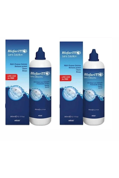 BLEFARİTTO Lens Solüsyonu 360 ml İkili Paket Son Kullanım Tarihi: 01.2027