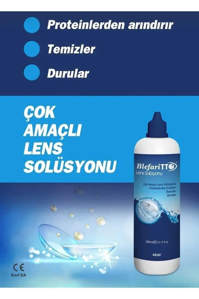BLEFARİTTO Lens Solüsyonu 360 ml İkili Paket Son Kullanım Tarihi: 01.2027 - 2