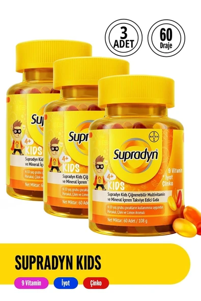 Supradyn Kids 60 Tablet 3 Adet