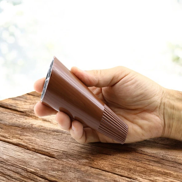 Ahşap Desenli Ayak Açılı Konik 12 cm Mobilya Yükseltici Baza Ayağı Koltuk Kanepe Altı Ayak 4 Adet - 4