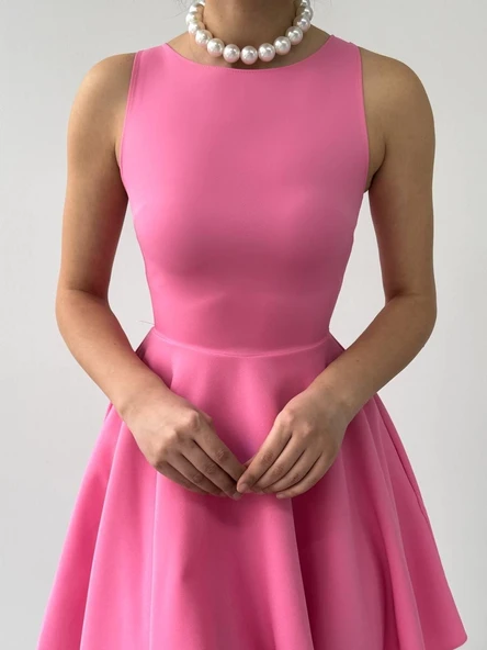 Berl Cep Detaylı Elbise - 7