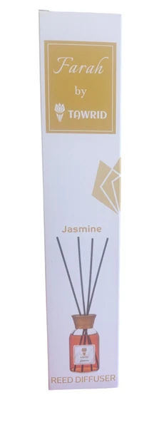 TAWRID by Farah Yuvarlak Bambu çubuklu oda kokusu 100 ml - yasemin kokusu - Resim 6
