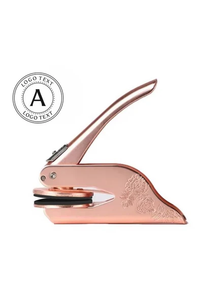 Soğuk Mühür Kabartma Damga Çelik Baskı Presi Desenli Rosegold