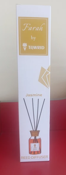 TAWRID by Farah Yuvarlak Bambu çubuklu oda kokusu 100 ml - yasemin kokusu - Resim 4
