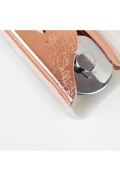 Soğuk Mühür Kabartma Damga Çelik Baskı Presi Desenli Rosegold - 9