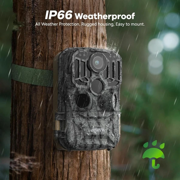 Fotokapan Gece Görüşlü 4K 48MP Av Kamerası 0.1s Tetik Hareket Aktif - 4