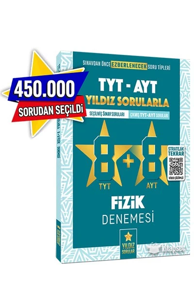 TYT AYT Fizik 8+8 Deneme Video Çözümlü Yıldız Sorular