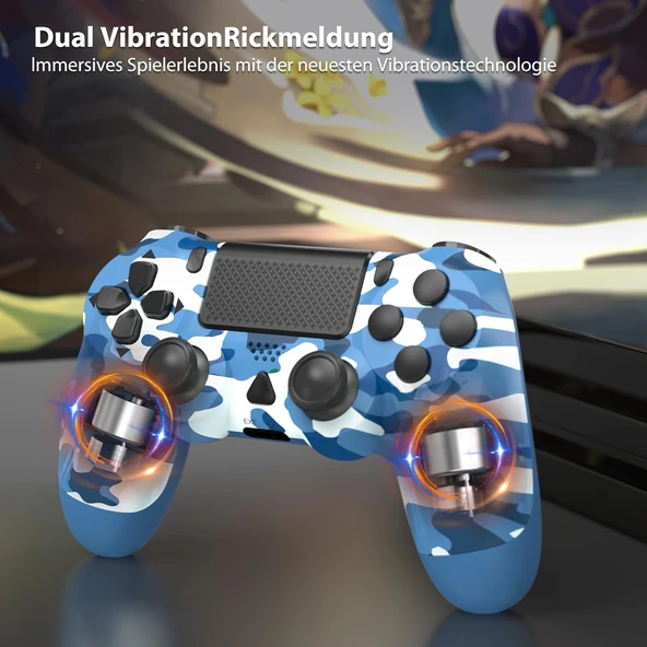 PS4 PS4 Pro PS4 Slim PS3 Oyun Konsolu İçin Kablosuz Wireless Control Kol 1000 mAh Batarya 12 Saat Çalışma Çift Titreşim - 4