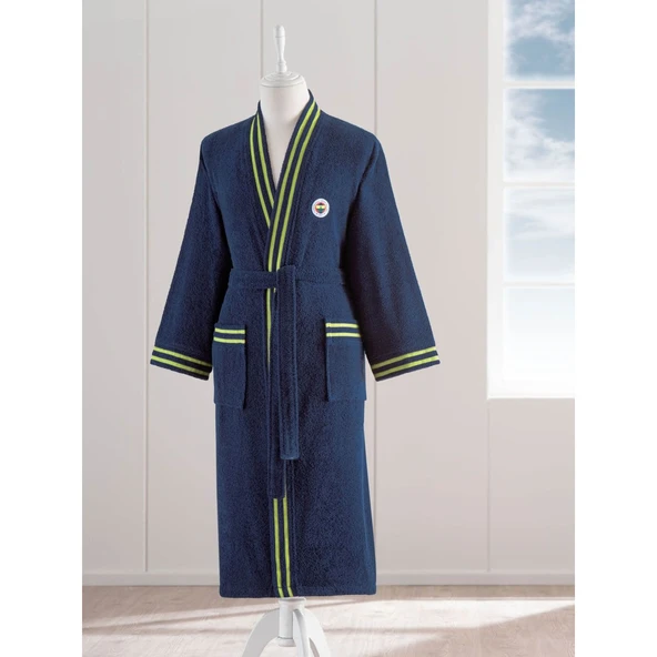 TAÇ FB SARI LACİVERT YETİŞKİN BORNOZ L