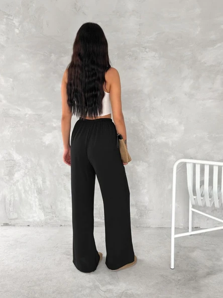 Ayrobin Oversize Pantalon - Siyah - 2