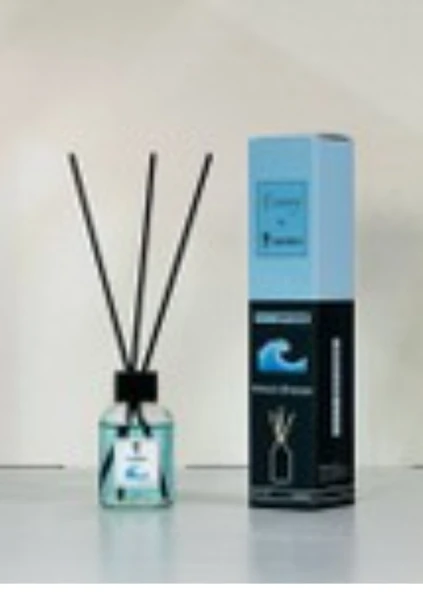 Yuvarlak Bambu çubuklu oda kokusu 50 ml ocean Breeze (okyanus)kokusu - Resim 2