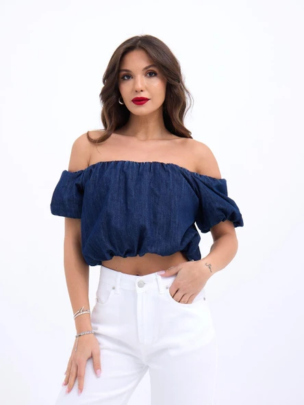7341 CROP-MAVİ