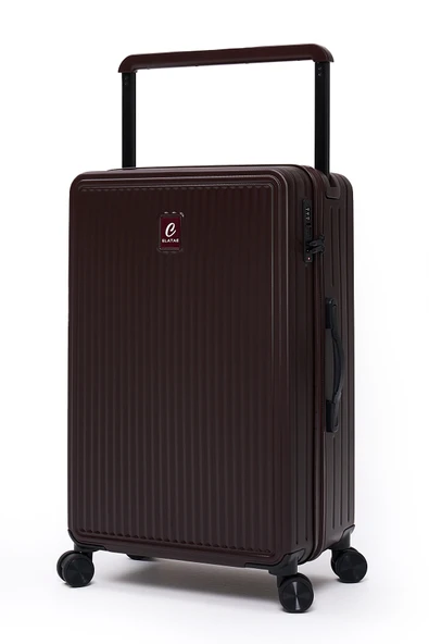 Elatae Vouge Exclusive Ultra Strong 2'li Valiz Seti Orta Boy - Kabin Boy Mor V10737 - Resim 2