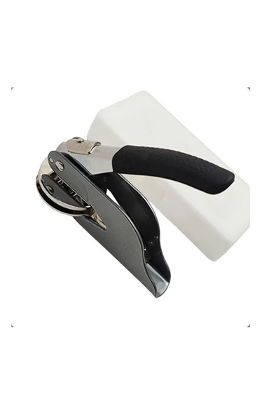 Soğuk Mühür Kabartma Damga Çelik Baskı Presi Lastik Sap Antrasit - Resim 8