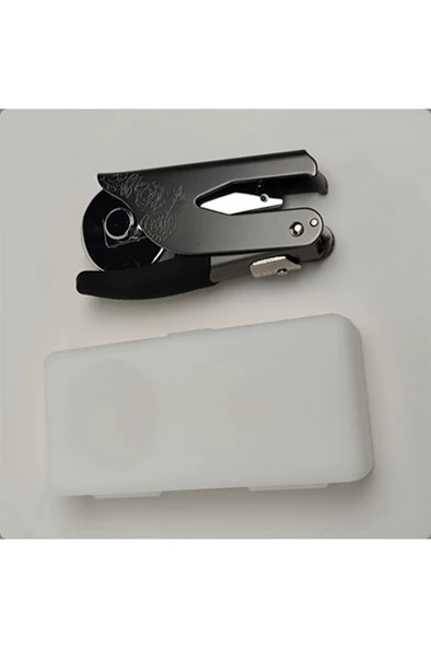 Soğuk Mühür Kabartma Damga Çelik Baskı Presi Lastik Sap Antrasit - Resim 9