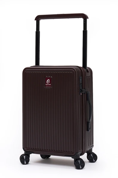 Elatae Vouge Exclusive Ultra Strong 2'li Valiz Seti Orta Boy - Kabin Boy Mor V10737 - Resim 4