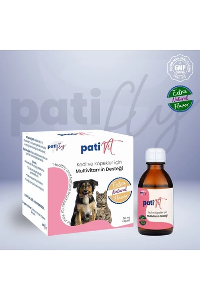 Patifly Kedi Ve Köpekler İçin Multivitamin Liqit 50 ml - 5