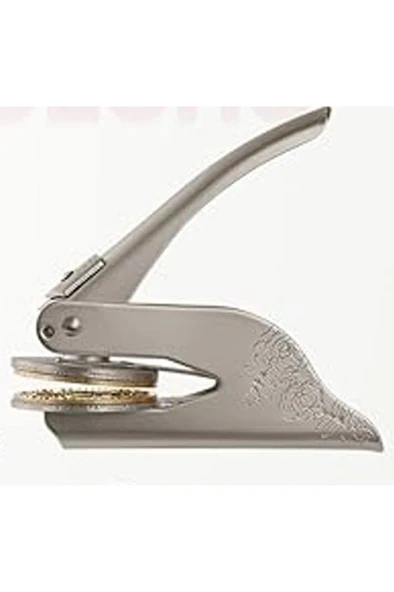 Soğuk Mühür Kabartma Damga Çelik Baskı Presi Lastik Sap Champagne - Resim 10