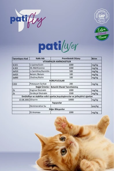 Patifly Liver Kedi Ve Köpekler İçin Karaciğer Desteği Liqit 50 ml - 4