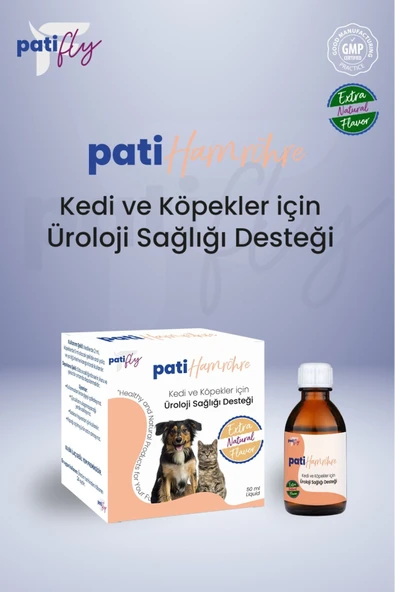 Patifly Handröhre Kedi Ve Köpekler İçin İdrar Yolları Destek Ürünü Liqit 50 ml - 2