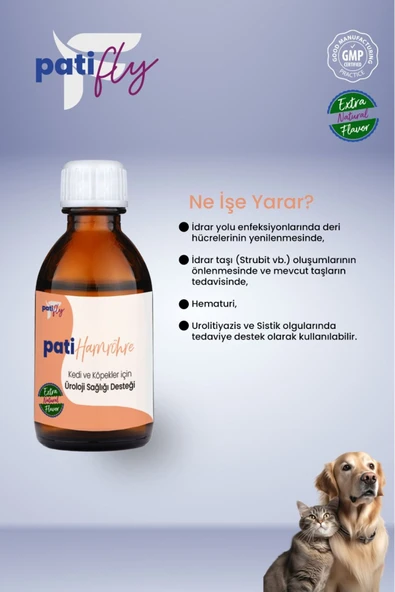 Patifly Handröhre Kedi Ve Köpekler İçin İdrar Yolları Destek Ürünü Liqit 50 ml - 4