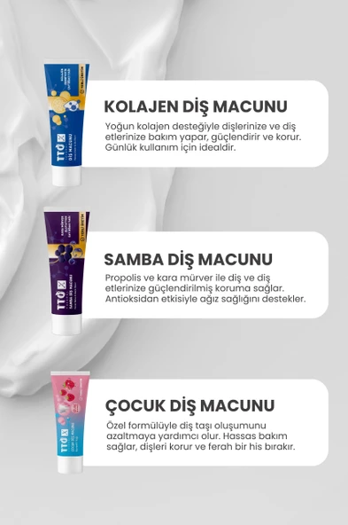 TTO X Aile Diş Bakım Seti (Samba, Kolajen) - 5